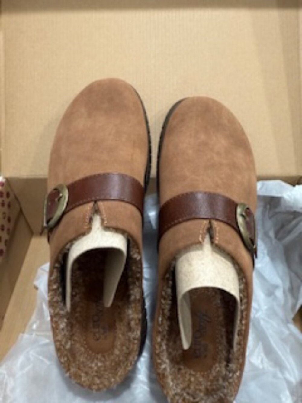EuroSoft Women's Cailey Mule Clog Size 10 - Brown Suede